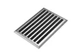 WEST & EAST Fußmatte Aluminum Fußabtreter außen, Schmutzfangmatte Außenbereich, Rechteckig, Höhe: 10 mm, Fußabtreter - Silber 40x60 cm, Wetterfeste Eingangsmatte