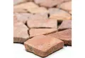 Mosafil Mosaikfliesen Marmor Bruch Natursteinfliesen Poseidon Rossoverona, Naturstein-Marmor 30.500x30.500, rot-rossoverona, Verlegefertig auf ein Netz geklebt - Frostsicher - Wasserfest -