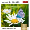 Momente des Glücks Postkartenkalender 2026 - Wochenkalender mit Zitaten mit 53 Postkarten / Harenberg / Kalender