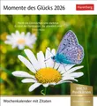 Momente des Glücks Postkartenkalender 2026 - Wochenkalender mit Zitaten, mit...