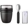 Mepal | Klapplöffel Set mit Lunchpot Mini Ellipse | praktischer Joghurt- & Müslibecher | Unterteilung für Joghurt & Müsli | geeignet für Gefriers