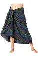 PANASIAM Sarong Pareo Tuch aus Viskose - blickdichtes Unisex Strandtuch & Wickelkleid, Viskose, in Größe L & XL - Wickelrock oder Bikini Cover-up für Damen & Herren