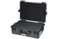 HMF Werkzeugkoffer Robuster Outdoorkoffer mit Druckausgleichsventil und Rasterschaumstoff, Outdoor-Koffer wasserdicht und staubdicht, 57 x 41,5 x 21,5 cm schwarz