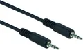 Schwaiger Audio Anschlusskabel TFS3150 533 Klinke schwarz, 1,5m, 1x 3,5mm Klinken Stecker / 1x 3,5mm