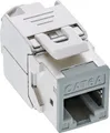 8er Pack InLine Keystone RJ45 Buchse, geschirmt, Cat.6A, grau (76207)
