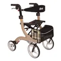 Drive Medical Rollator Nitro L champagner bis 130Kg Gewicht: 7,3Kg, faltbar