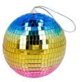 Glänzende Discokugel, Durchmesser ca. 15 cm, Disco Fever, Hängedeko, Dekorat...