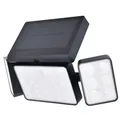 Lutec 6935502330 LED-Solar-Außenwandleuchte Tuda mit Bewegungssensor 1x7,4W | 1500lm | 2700-6500K | IP44 - schwarz