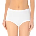 Schiesser Damen Taillenslip Maxi Feinripp 8er Pack, Größe:40;Farbe:weiss-100