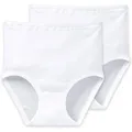 SCHIESSER Damen Taillenslips 2er Pack - Original Feinripp, Classic, Maxi Slip