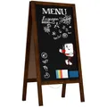 ALLboards Kundenstopper mit lackiertem Holzrahmen 100x50cm, Werbetafel, Gehwegaufsteller, Aufsteller, Straßenreiter, Kreide