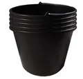 Prosperplast Blumenkasten Prosperplast Eimer BUCKET 12 Liter - schwarz 5er set