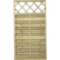 Plus Holz Sichtschutzzaun Bergen m. Gitter Holz druckimprägniert 90 x 165 cm
