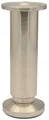 WAGNER Möbelbein/Möbelfuß/Verstellfuß - Design - Ø 40/60 x 150-170 mm, justierbar, Edelstahl-Optik Nickel, matt, inkl. Anschraubplatte Durchmesser Ø 60 mm - 12038001