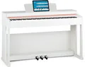 Top Anfänger Kinder Digitalpiano 88 Tasten Touch Response Hammermechanik Weiß