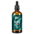 Omega 3 Algenöl Kirsche mit 1000mg DHA & 535mg EPA pro 2.5ml | 100 ml | DIE VEGANE ALTERNATIVE ZU FISCHÖL | laborgeprüft | Made in Germany