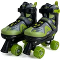 Apollo Champion Adjustable Quad Skate - verstellbare Rollschuhe für Kinder, komfortable, größenverstellbare LED Roller Skates, für Mädchen und Jungen, Größen 31-42