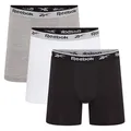 Reebok Ainslie Trunks Herren 3er Pack | Atmungsaktive Unterwäsche mit Stretchbund | Bequeme Boxershorts für Alltag und Training | Sportliche Passform für hohen, M