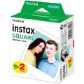 Fujifilm instax SQUARE Sofortbildfilm 2x 10er Fotopapier white frame 62 x 62 mm