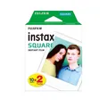 Fujifilm Instax Square Sofortbildfilm 20 Blätter ISO 800 Weiß