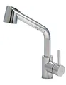 Küchenarmatur - Spültischarmatur Thalia | Mischbatterie mit Brausekopf | hoher Auslauf ausziehbar | Hochdruck | Chrom | Schwenkbar 360° | BURGTAL®