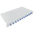 LogiLink 19Komplett bestückte Spleißboxen LC-DX 12 Port,Single Mode OS2,hellgr.