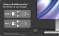 ICY RD2818DK-40G - Externes 2x M.2 NVMe RAID Gehäuse, USB 4