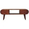 Artisan Furniture Medienanlage, Kastanien, Holz, Echtholz,Mangoholz, Holz Optik, Rechteckig, 100x38x30 cm, FSC 100%, Handmade in India, Wohnzimmer, Wohnwände, Lowboards, Lowboards stehend