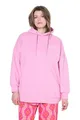 Studio Untold Damen große Größen Übergrößen Plus Size Hoodie, Oversize Shape, Statement, Kapuze hell pink 50+ 850907806-50+