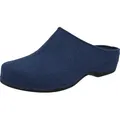 Berkemann Forina Hausschuh 01025-312, Filz, royalblau, Weite H, Wechselfußbett 38 - Blau - 38