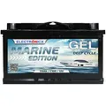 Electronicx Marine Edition GEL Batterie 110Ah 12V ▶ Bootsbatterie Yacht Wohnmobil Versorgungsbatterie - wartungsfrei tiefentladungsfest zyklenfest