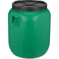 Garronda Weithalsfass 60 Liter Futtertonne mit Deckel ohne Dichtung– BPA-freier HDPE Futterbehälter für Wasser, Lagerung, Tierfutter, Sauerkrau... - Grün