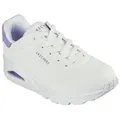 Skechers UNO - POP BACK Sneaker Freizeitschuh, Halbschuh, Schnürschuh komfortabler Skech-Air Funktion weiß 38 EU