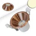 ISOLED Einbaustrahler BACK60 rosegold gebürstet rund UGR<12 5W CRI90 2700K 380lm rückversetzt dimmbar EEK F [A-G] Fiai IsoLED 116710