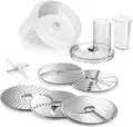 Bosch MUZ5VL1 Edelstahl Reibescheiben Set VeggieLove mit Durchlaufschnitzler