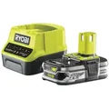 18 V ONE+ Akku-Starterset RC18120-125 (grün/schwarz, Ladegerät + 2,5Ah-Akku) - Schwarz/Gelb