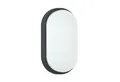 Oktaplex lighting LED Deckenleuchte Lumi LED Kellerlampe Oval IP54, Diffusor, LED fest verbaut, Warmweiß, Deckenleuchte 10W 800 Lumen Wandlampe anthrazit