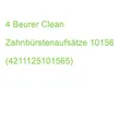 4 Beurer Clean Zahnbürstenaufsätze 10156 (4211125101565)