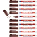Edding 400 Permanentmarker Braun 10 Stück | 1mm Rundspitze