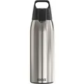 SIGG - Edelstahl Trinkflasche - Shield ONE Brushed - Für Kohlensäurehaltige Getränke Geeignet - Auslaufsicher - Federleicht - BPA-frei - Outdoor & Fitness - 1L