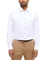 ETERNA Modern Fit Dynamic Cotton Hemd Langarm Struktur weiß