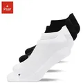 SNOCKS Laufsocken Running Socken für Damen & Herren (4-Paar) mit Fersenlasche und atmungsaktiv durch Mesh bunt|schwarz 47-50