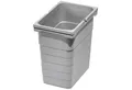SO-TECH® Mülleimer eins2vier Abfallsammler Höhe: 310 mm, Volumen 8 Liter 153 x 230 mm alugrau 5050