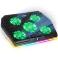 Duronic LC4 Laptop Kühler, Notebook Kühler Gaming, Lüfter Kühlmatte, Laptop Cooling pad Ventilator, Höhenverstellbarer Laptop Kühler Ständer, Laptoperhöhung, Laptopständer für Home Büro Gaming