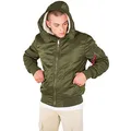 Alpha Industries MA-1 Hooded Bomberjacke für Herren Dark Green