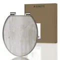 SCHÜTTE WC-Sitz "LIGHT WOOD", MDF, oval, mit Softclose-Funktion - braun