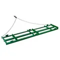 VEVOR Schleppegge, 2435x500x100 mm, Wiesenegge mit verstellbaren Stangen und 183 cm Kette, Wiesenschleppe für Geländefahrzeuge, UTVs, Traktoren, Ras