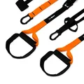GymBeam Schlingentrainer Set - Fitnessgerät für Zuhause und Draußen, stabiles Material, weiche Schaumstoffgriffe, einfach verstellbarer Sling-Trainer, leicht zu Transportieren