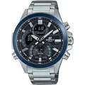 CASIO EDIFICE Smartwatch, Armbanduhr,Herrenuhr,Bluetooth,Stoppfunktion,Weltzeit,Edelstahlarmband silberfarben