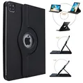 Wigento Für Apple iPad Air 11 2024 / Pro 11.0 2021/2022 360 Grad Rotation Tablet Tasche Hülle Case Cover Etui Schutz Schwarz Neu